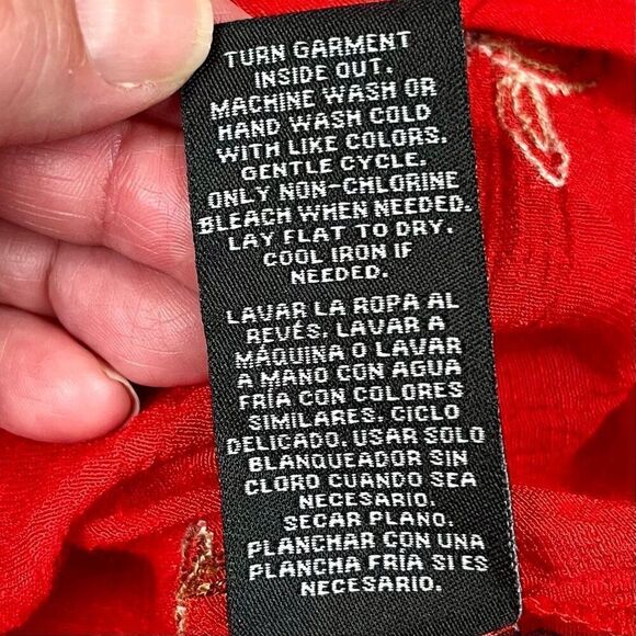 Zac & Rachel Floral Retro Button Up Long Sleeve Top Medium - Picture 11 of 11